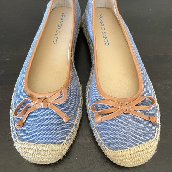 Frank Sarto Denim flats Size 8 - Picture 5 of 7